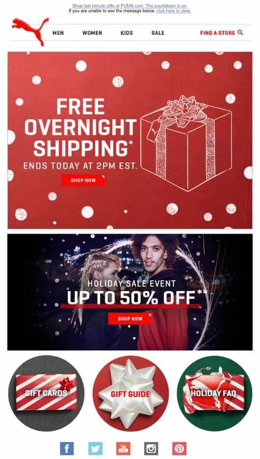 email marketing - holiday marketing campaigns