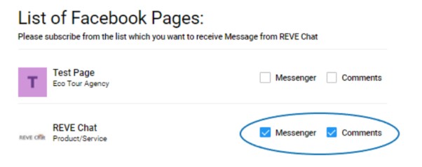 Step 4 Facebook Messenger integration with REVE Chat