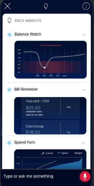 Erica chatbot Bank of America