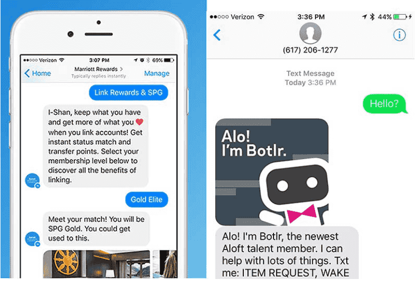 Marriott Hotel chatbot for marketing