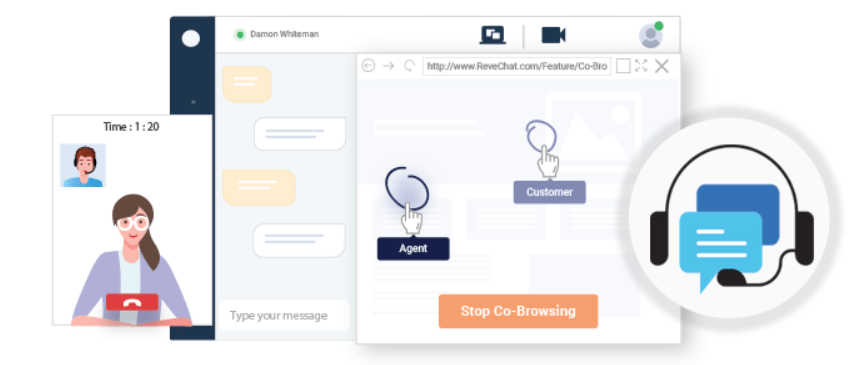 Visual engagement tools for customer service in BPO industry